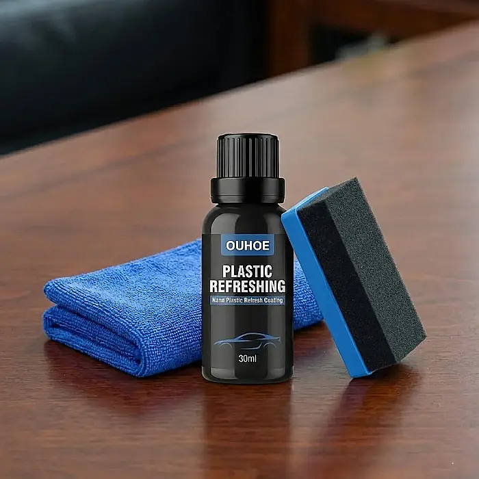 Restaurator Plastic Auto 30ml/50ml – Curățare și Întreținere Interior/Exterior, Inodor, Efect Strălucire de Lungă Durată [2]