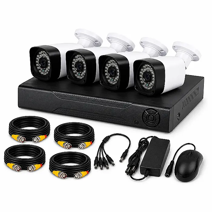 Sistem Supraveghere Video cu 4 Camere HD, DVR, Infraroșu 24 LED, HDMI/VGA și Acces Internet [2]