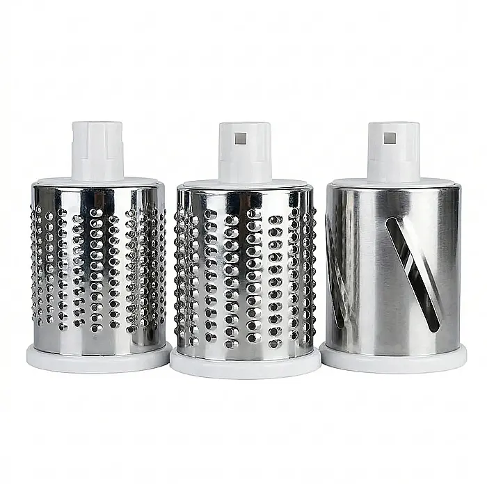 Răzătoare Manuală cu Manivelă din Inox – 3 Lame Rotative Interschimbabile, Tocare și Feliere Rapidă, Ventuză de Fixare Ultra-Stabilă, Design Ergonomic [2]