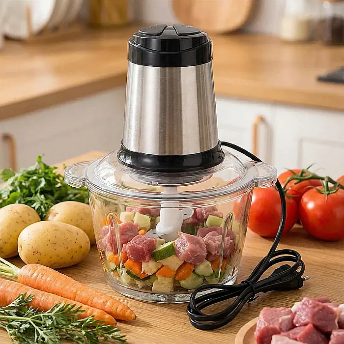 Tocător Universal Electric cu 4 Lame Inox: Putere, Rapiditate și Precizie Chirurgicală pentru Orice Ingredient [4]