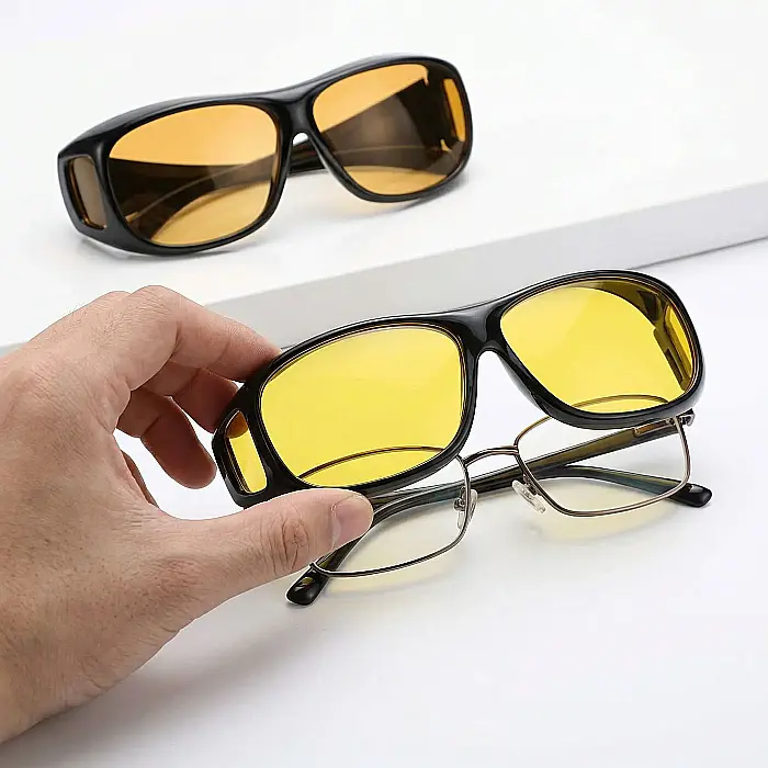Set 2 Perechi Ochelari Condus HD Vision – Zi și Noapte, Protecție UV, Lentile High Definition, Reducere Oboseală și Claritate Sporită, Design Unisex [2]
