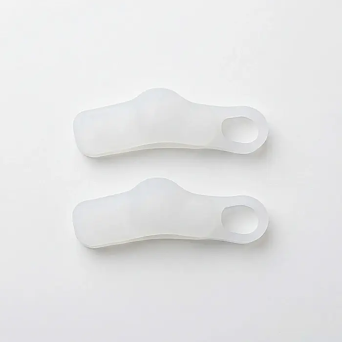 Set 2 x Corector Monturi și Separator Degete - Silicon Moale, Confortabil, Corectare Poziție Hallux Valgus, Prevenire Bătături și Reducere Presiune, Dimensiune Universală [2]