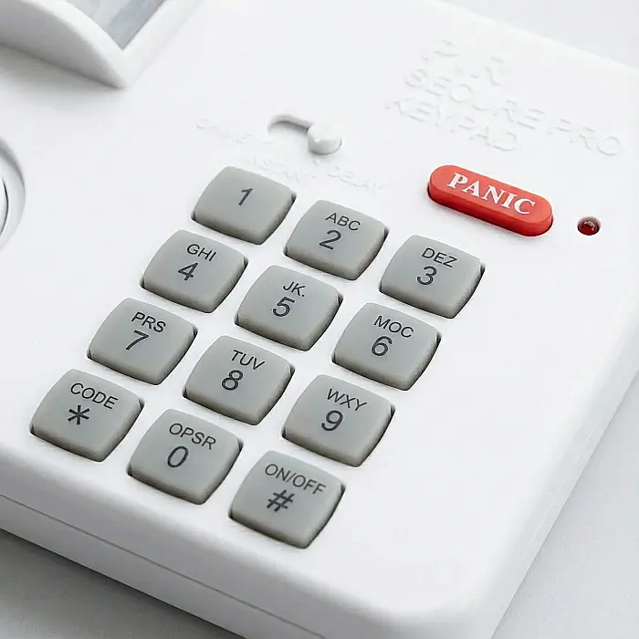 Alarmă Wireless cu Senzor PIR de Mișcare – 3 Moduri de Funcționare (Chime, Instant, Întârziere), Panică de Urgență, Blocare prin Cod și Rază 5m: Siguranță Inteligentă și Control Total pentru Casă sau  [4]