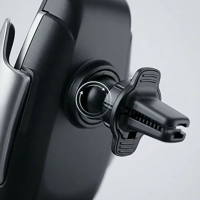 Încărcător Auto Wireless FAST CHARGE cu Senzor – Suport Telefon cu Prindere Automată, 10W, Senzor Infraroșu Inteligent, Compatibilitate Universală, Fixare pe Grila de Ventilație [2]