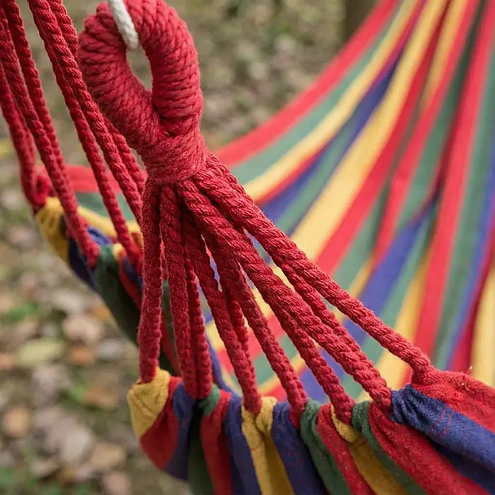 Hamac din Bumbac 190×80 CM – Relaxare Confortabilă, Rezistență 150 KG [4]