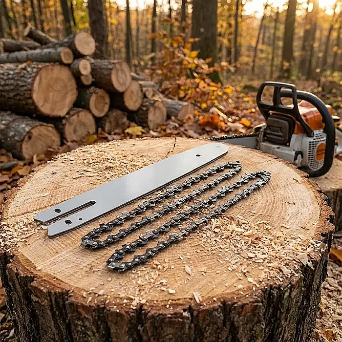Set Lama 6 inch și 2 Lanțuri pentru Mini Drujbă – Accesorii Tăiere Precise și Durabile [2]