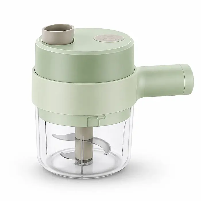 Tocător Electric 4 în 1, 250 ml, 40W, Portabil, cu 2 Boluri și Lame Interschimbabile [2]