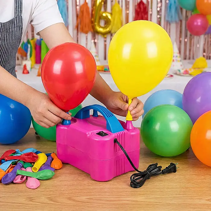 Aparat Electric Profesional pentru Umflat Baloane Balloon Pump 73005 – 600W, Mod Automat și Manual, Umflare Rapidă în 2 Secunde, Capacitate Dublă, Compact și Portabil, Ideal pentru Petreceri și Evenim [4]