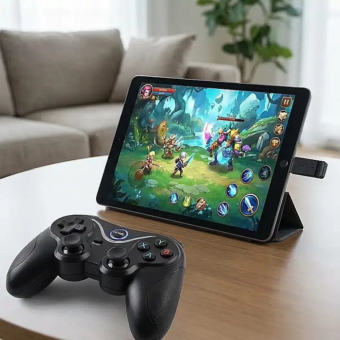 Joystick Bluetooth X3 pentru Smartphone, Tabletă, PC și Smart TV – Controler Wireless Reîncărcabil, 16 Butoane, Analogic de Precizie, Grip Reglabil și Baterie 400 mAh: Performanță de Consolă oriunde t [2]