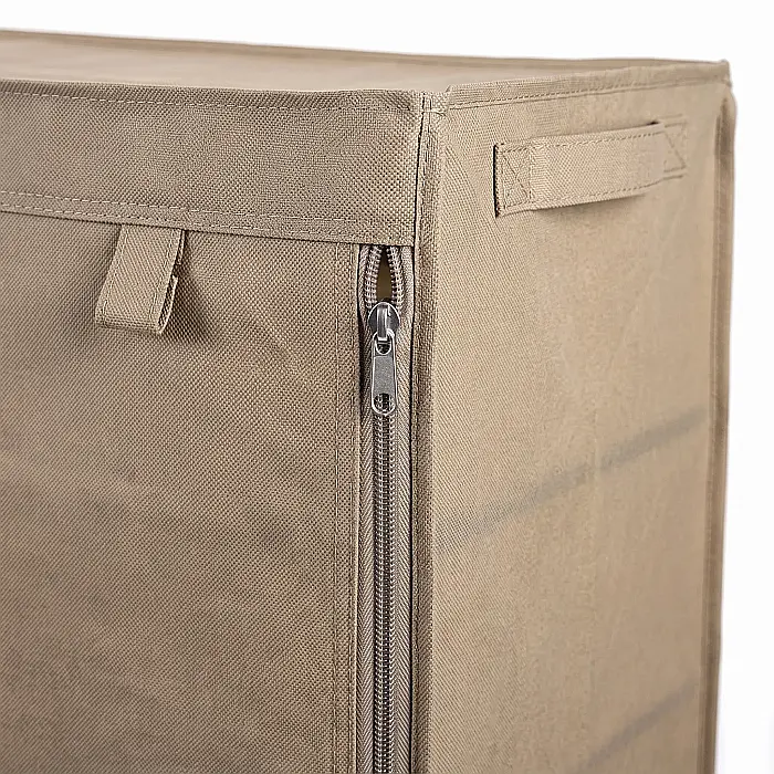 Husă Depozitare Pantofi 12 Rafturi cu Fermoar – Husa Textilă Ermetică, Organizator Hol și Dormitor, Protecție Anti-Praf, Dimensiuni 118 x 30 x 120 cm [2]