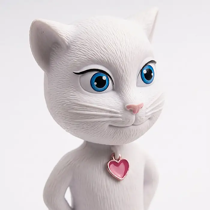 Jucărie Interactivă Talking Angela Cat – Pisică Vorbitoare cu Funcție de Repetare, Senzori Tactili și Sunete Amuzante, Cadou pentru Copii peste 3 Ani, 30 cm [2]