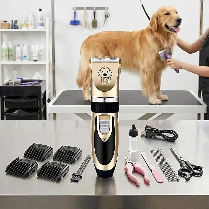Mașină de Tuns Animale fără Fir Mellow – Baterie 1200 mAh, 4 Ore Autonomie, Lame Ceramice, Motor Silențios 60 dB, 4 Distanțiere și Accesorii Complete: Îngrijire Profesională și Confort pentru Companio [2]