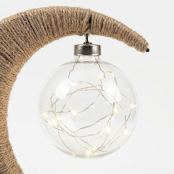 Lampă Decorativă LED – 27 cm, Culoare Maro, Design Modern pentru Interior, Consum Redus de Energie, Iluminat Ambiental pentru Dormitor și Living [2]