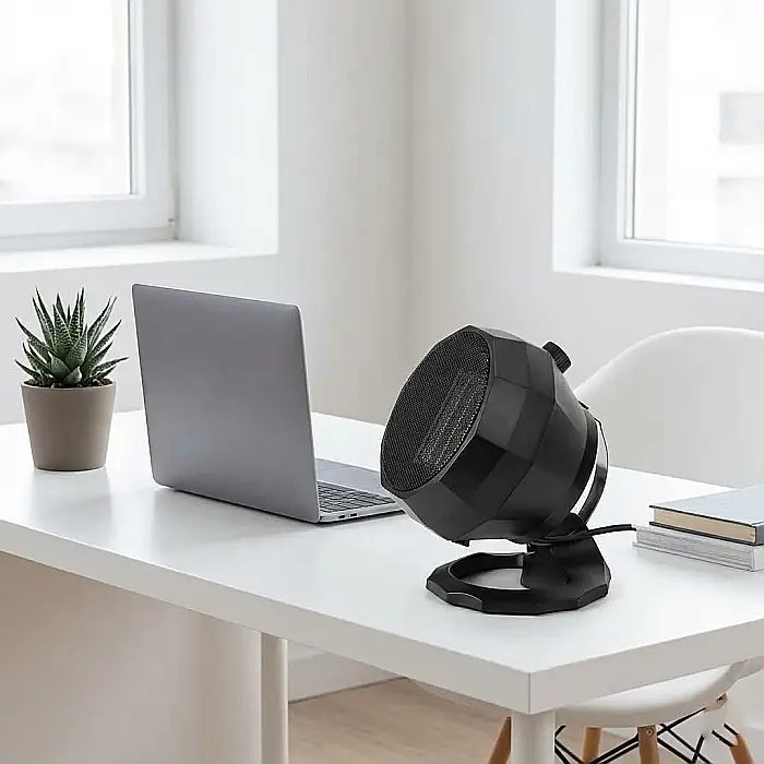Mini Încălzitor Electric Portabil cu Ventilator 1800W – Încălzire Ultra-Rapidă, Termostat de Siguranță, Design Compact Modern, Silențios și Eficient: Confort Termic Imediat pentru Birou, Dormitor sau  [2]