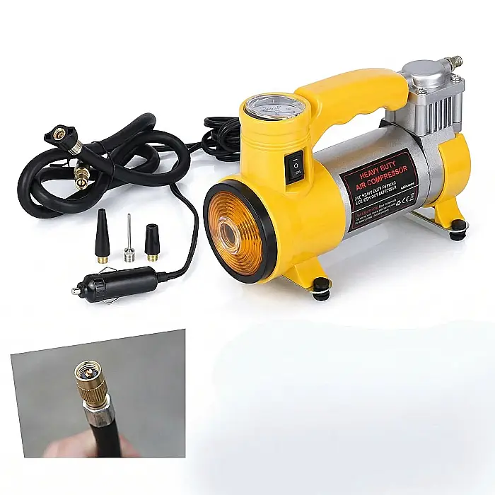 Compresor Auto Profesional Cyclone – 12V, Debit 35 L/min, Presiune Maximă 150 PSI, Manometru Incorporat, Carcasă Metalică Robustă, Ideal pentru SUV, 4x4 și Microbuze [2]