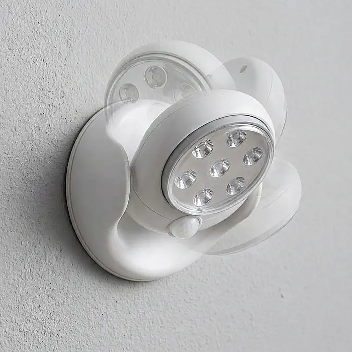 Bec cu Senzor de Mișcare fără Fir Light Angel – 7 LED-uri Ultra-Luminoase, Rotativ 360°, Rezistent la Intemperii, Pentru Interior și Exterior, Ideal pentru Scări, Terase, Grădini, Balcoane [2]