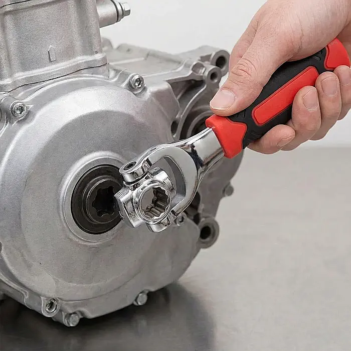 Cheie Universală Multifuncțională 48 în 1 cu Torx – Cap Rotativ 360 Grade, Ideală pentru Casă și Auto, Oțel Carbon, Unghi de Lucru 45 Grade [2]