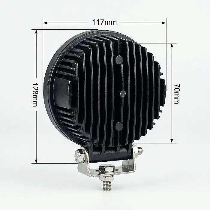 Proiector Auto Offroad Rotund BricoMall BM-42W-OFF – 42W, 14 LED-uri, 3080 Lumeni, IP67, Spot Beam 30°, Compatibil 10–30V, Ideal pentru SUV, ATV și Utilaje [2]