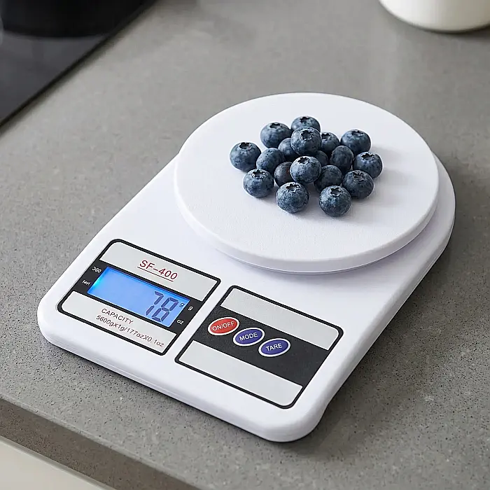 Cântar Digital de Bucătărie SF-400 – Precizie 1g, Capacitate Maximă 10 kg, Funcție Tare, Afișaj LCD, Ideal pentru Rețete și Dieta Echilibrată [2]