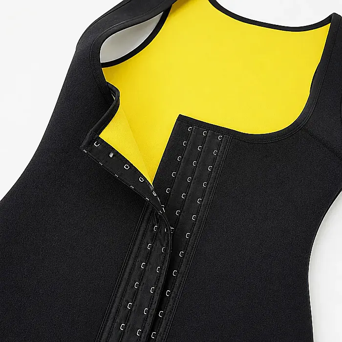 Vestă GetFit din Neopren pentru Slăbit și Modelarea Taliei – Negru cu Galben [4]