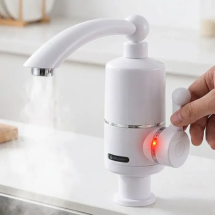 Robinet Electric Instant pentru Încălzirea Apei – Putere 3000W, Debit 1.5–2L/min, Temperatură Reglabilă până la 60°C și Montaj Simplu: Apă Caldă Nelimitată în Doar 3 Secunde, Fără Boiler sau Instalați [4]