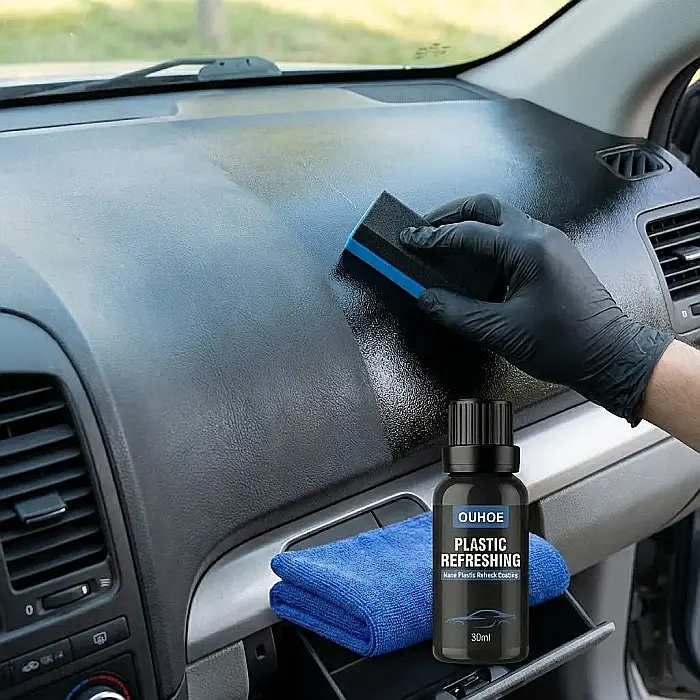Restaurator Plastic Auto 30ml/50ml – Curățare și Întreținere Interior/Exterior, Inodor, Efect Strălucire de Lungă Durată [4]