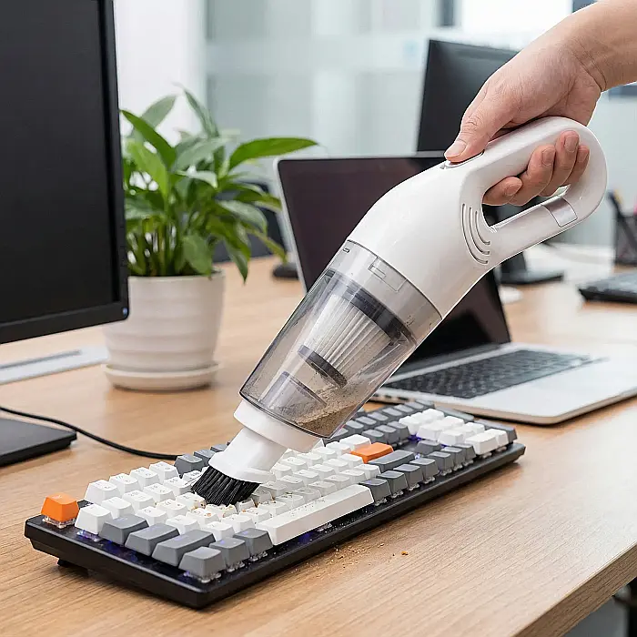 Aspirator Multifuncțional 2 în 1 Vacuum Cleaner JB-168 – Vertical și Portabil, 120W, 12KPa, Filtru HEPA, Alb [3]