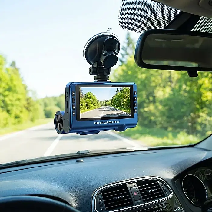 DVR Auto Full HD cu Ecran LCD 2.2 Inch – Cameră Dash Cam cu Vedere Nocturnă, Rezoluție 1920x1080, Unghi 120°, Senzor G și Monitorizare Parcare: Protecție Discretă și Claritate în Trafic [3]