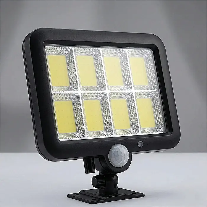 Lampă LED Solară de Exterior GL-8 COB – 260 LM, Senzor de Mișcare, Telecomandă și Panou Solar cu Cablu de 3 m: Securitate și Eficiență Energetică Inteligentă [2]