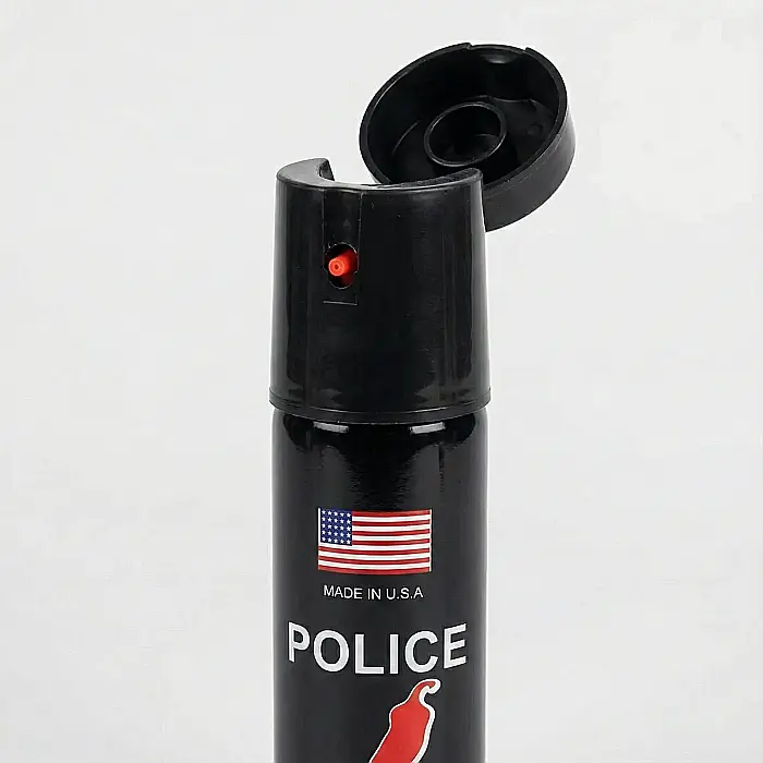 Spray Paralizant Police MRG M867 – 60 ml, Jet Puternic 2–3 m, Omologat și Legal, Carcasă Metalică Neagră: Protecție Instantanee și Autoapărare Profesională [2]