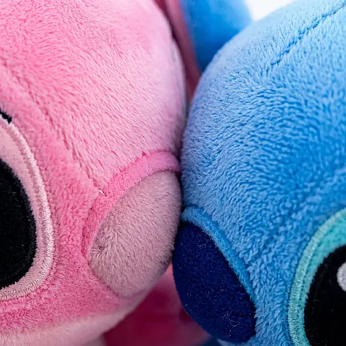 Set 2 Jucării de Plus Lilo și Stitch, 20 cm, Plușuri Moi Albastru și Roz pentru Copii [3]