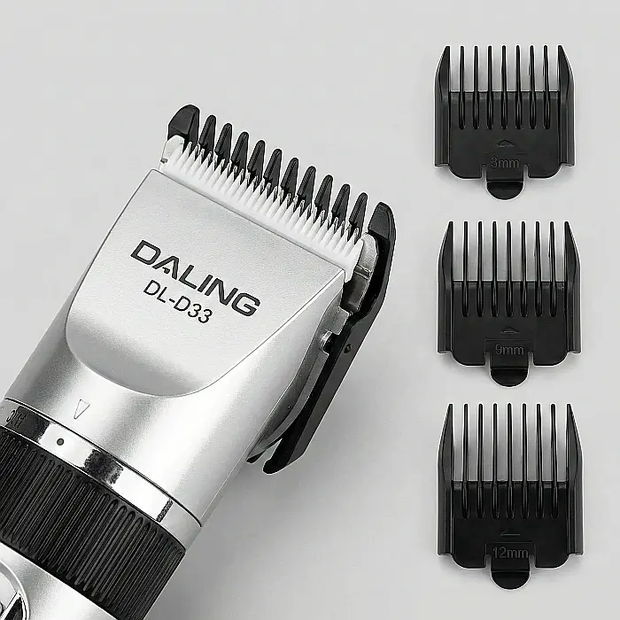 Mașină Profesională de Tuns Animale 8 în 1 Daling DL-D33 – Motor 12W, Lame Inox, Autonomie 150 min, Silențioasă, Accesorii Incluse [4]