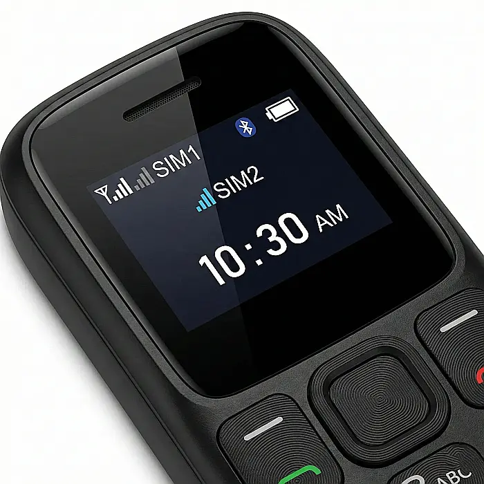 Mini Telefon Mobil Dual SIM Bluetooth – Ecran 0.66″, Baterie 350mAh, MP3, Bluetooth 3.0, Agenda 500 Numere, Ultra-Compact (30g) [4]