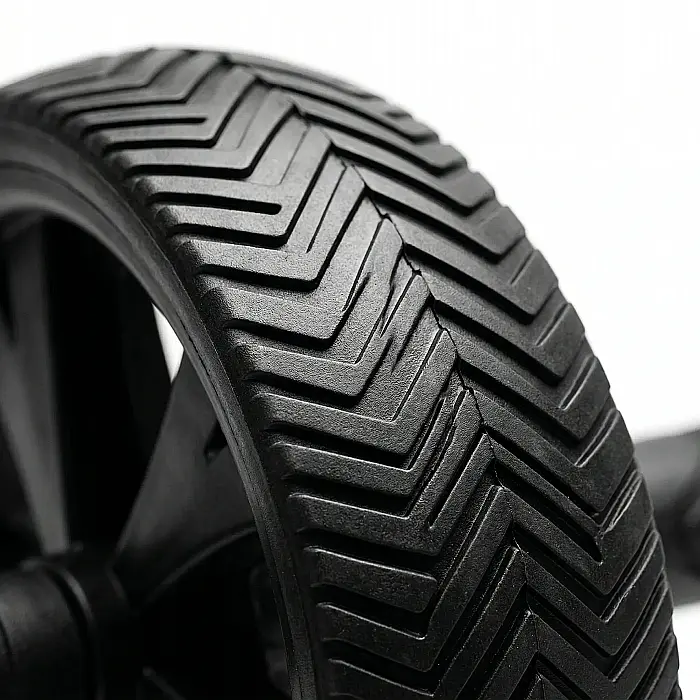 Roată de Antrenament Abdominal AB Wheel PRO 4FIZJO – Fitness și Tonifiere Core, Mânere Antiderapante din Spumă, Roată Cauciucată Silențioasă, Negru/Galben [4]