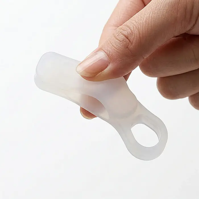 Set 2 x Corector Monturi și Separator Degete - Silicon Moale, Confortabil, Corectare Poziție Hallux Valgus, Prevenire Bătături și Reducere Presiune, Dimensiune Universală [4]