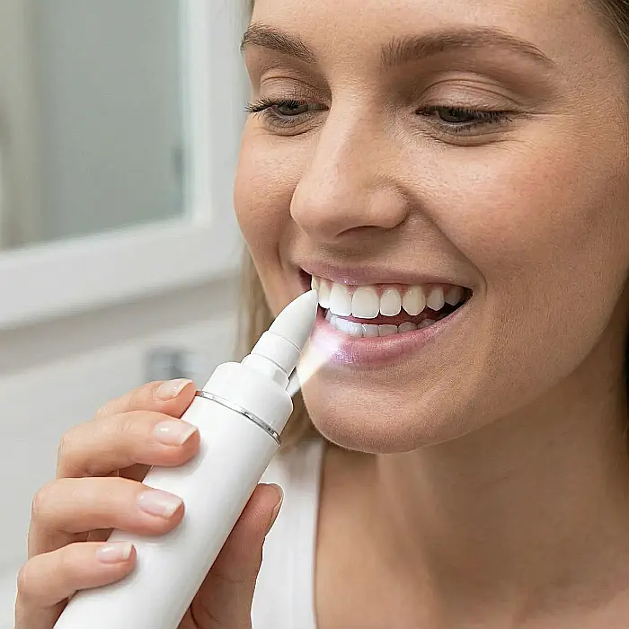 Spark Innovators Spin Smile 360 – Polisator de Dinți Profesional cu LED Încorporat, 18.000 RPM, Albire și Lustruire Rapidă, 5 Cupe Incluse, Alb [4]
