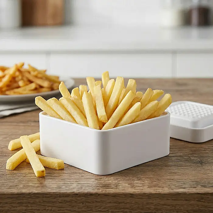 Feliator Cartofi Pai Perfect Fries – Lame din Oțel Inoxidabil, Carcasă din Plastic Dur, Design Compact și Ergonomic, Ideal pentru Cartofi, Legume și Fructe [4]