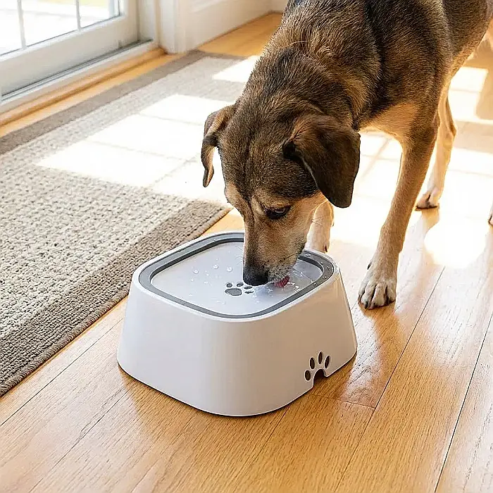 Bol Smartix Anti-Stropire pentru Animale – 1,5 L, Sistem Suspensie și Antialunecare, Stabil și Ușor de Curățat: Hidratare Impecabilă și Curățenie Desăvârșită pentru Câini și Pisici [3]