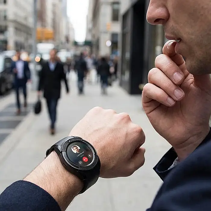 Ceas Inteligent SmartWatch cu Ecran Touch 1.3 inch HD IPS – Slot Micro-SIM, Bluetooth, Pedometru, Monitorizare Somn și Control Multimedia: Libertate și Tehnologie la Încheietura Mâinii Tale [3]