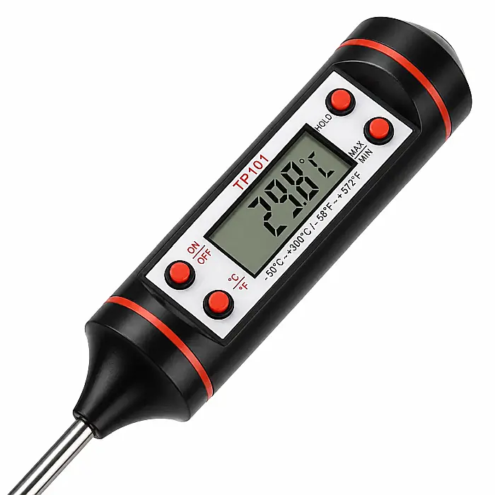 Termometru Alimentar Digital pentru Bucătărie și BBQ, -50°C până la +300°C, cu Tijă Inox și Display LCD [3]