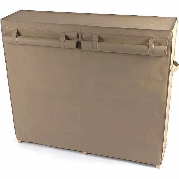 Husă Depozitare Pantofi 12 Rafturi cu Fermoar – Husa Textilă Ermetică, Organizator Hol și Dormitor, Protecție Anti-Praf, Dimensiuni 118 x 30 x 120 cm [4]
