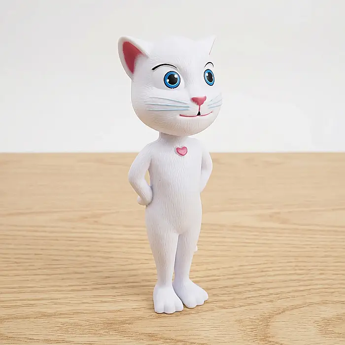 Jucărie Interactivă Talking Angela Cat – Pisică Vorbitoare cu Funcție de Repetare, Senzori Tactili și Sunete Amuzante, Cadou pentru Copii peste 3 Ani, 30 cm [4]