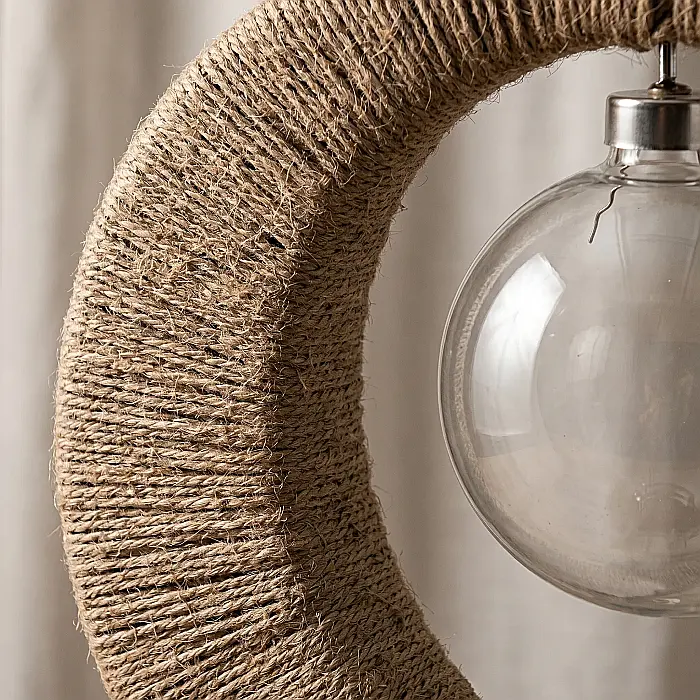 Lampă Decorativă LED – 27 cm, Culoare Maro, Design Modern pentru Interior, Consum Redus de Energie, Iluminat Ambiental pentru Dormitor și Living [4]