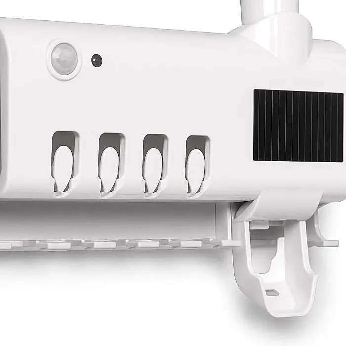 Sterilizator UV pentru Periuțe de Dinți, Suport 4 Periuțe, Dozator Pastă și Încărcare USB [4]