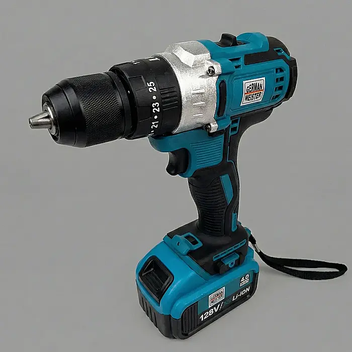 Trusă Scule Auto cu Impact + Autofiletantă 128V, 4Ah – 2 Acumulatori Li-Ion, Cuplu 350 N.m, Mandrină 10 mm, 25 Trepte Cuplu, 2 Viteze, Valiză Transport Inclusă [4]