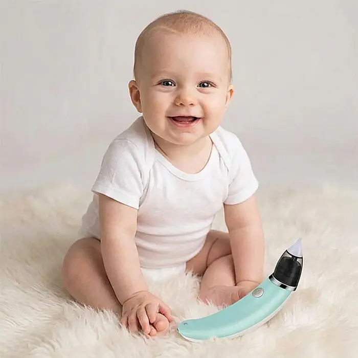 Aspirator Nazal Electric pentru Bebeluși – 5 Trepte de Viteză, Portabil, Reîncărcabil USB, Silențios și Sigur, Cu 2 Adaptoare din Silicon, Curățare Ușoară, Potrivit pentru Nou-Născuți și Copii 0–10 An [4]