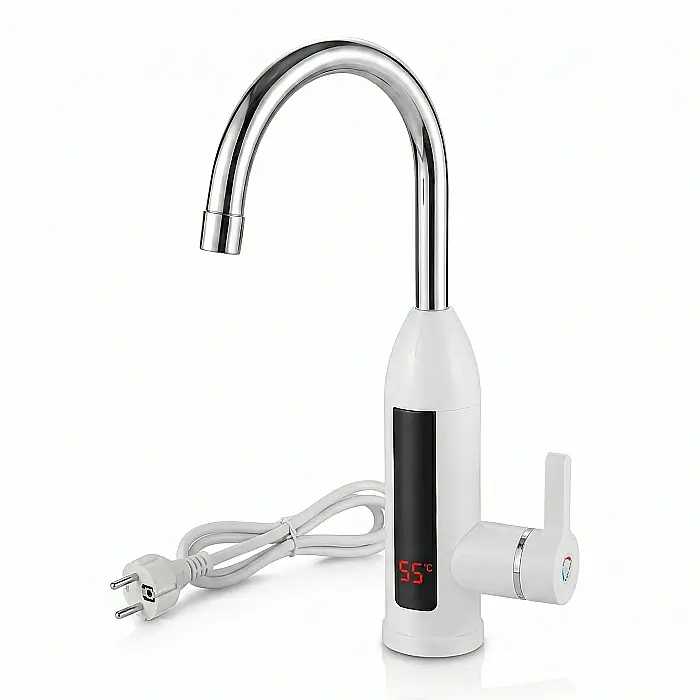 Robinet Electric Instant pentru Chiuvetă – Încălzire Rapidă a Apei, Afișaj LCD Temperatură, Montaj Simplu, Design Modern, 220V [4]