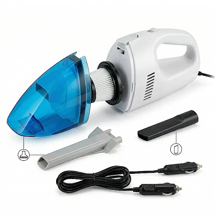 Aspirator Auto Performant 12V – Putere 48W, Aspirare 1500 PA, Model Ergonomic, Fir 1.3 m, Depozitare Ușoară în Portbagaj, Ușor de Folosit, Curățare Rapidă și Eficientă [4]