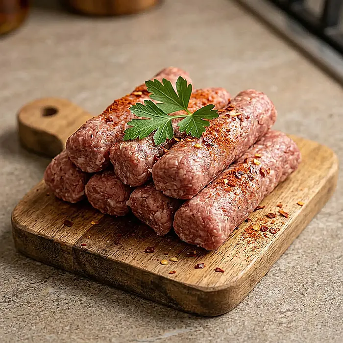 Dispozitiv pentru Preparat Mici și Cârnați – Presă Manuală pentru 7 Mici Simultan, Design Ergonomic, Ideal pentru Carne Tocată Proaspătă și Grătar Acasă [4]