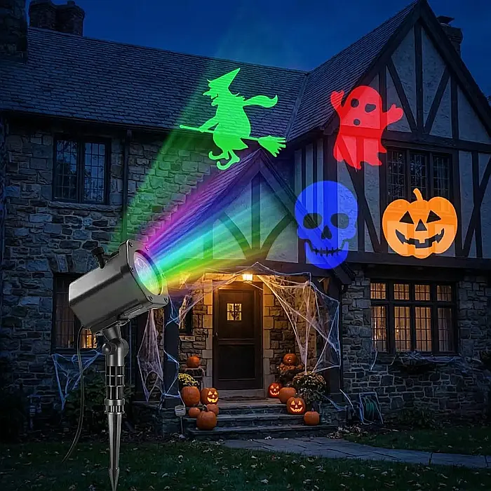Magic Laser – Proiector Laser pentru Exterior și Interior, Rezistent la Apă, Acoperire 60 m², Efecte Staleare Multicolore, Ideal pentru Sărbători, Petreceri și Evenimente [4]